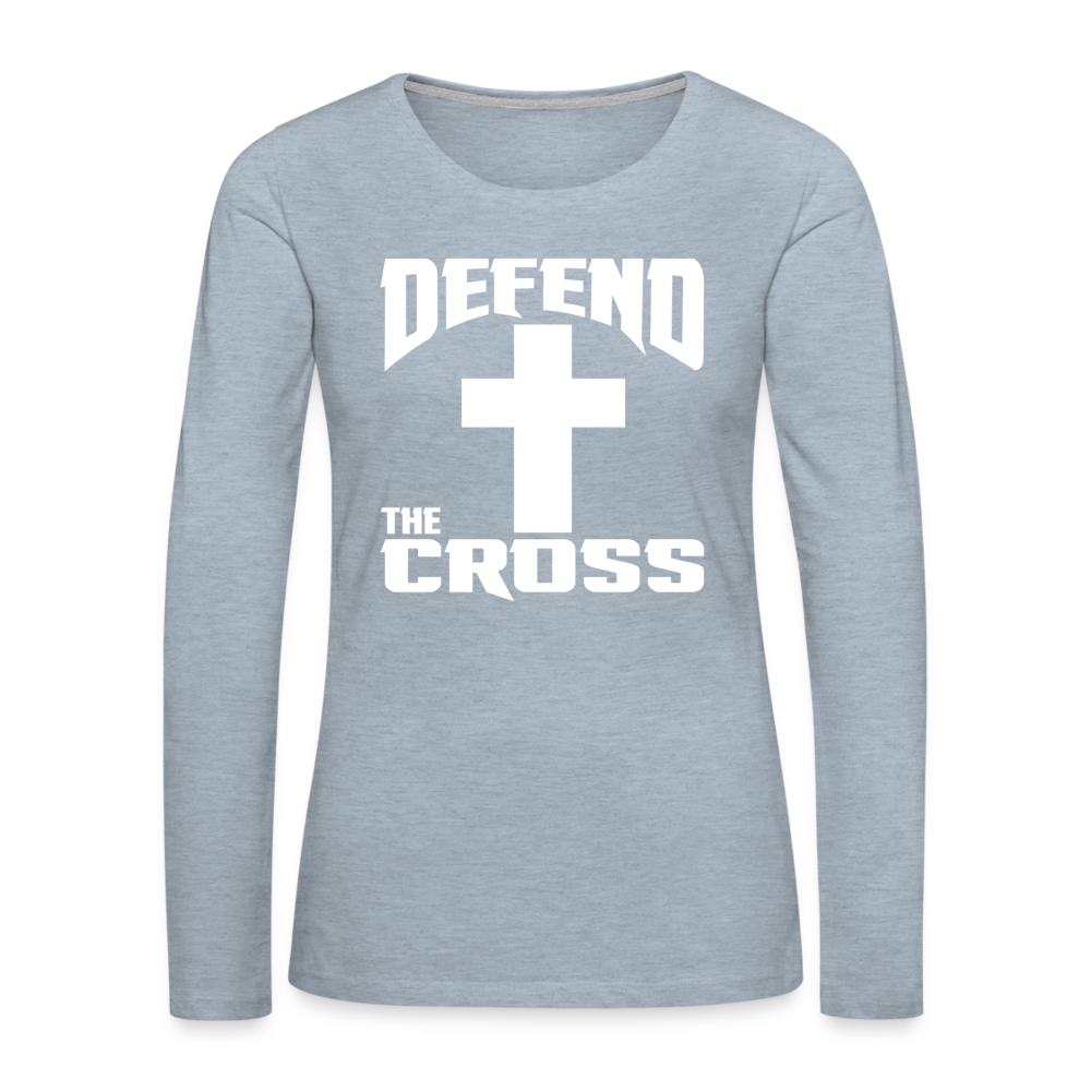 Women's Premium DTC Long Sleeve - heather ice blue