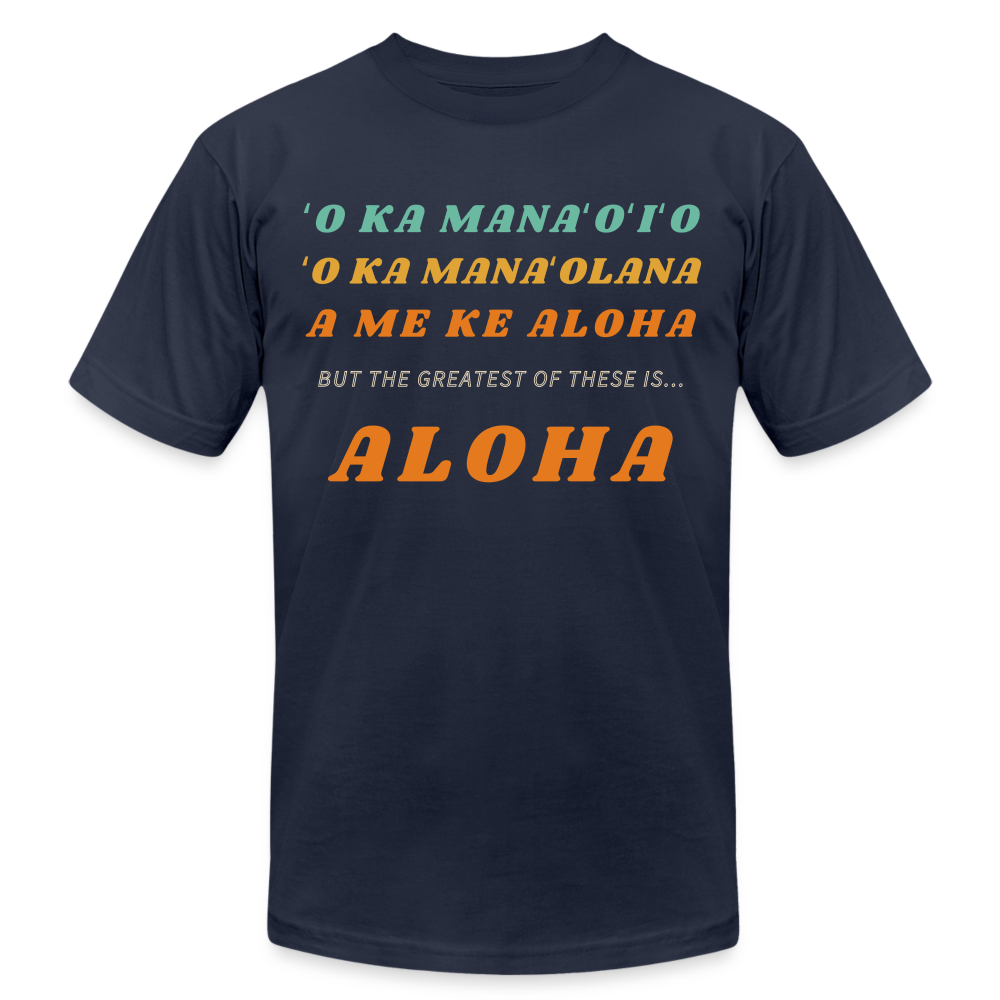 Adult ALOHA Tee - navy