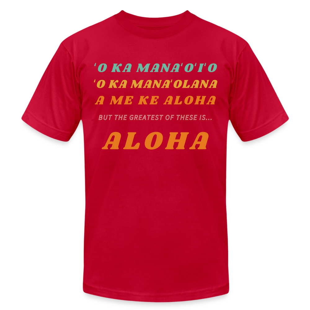 Adult ALOHA Tee - red