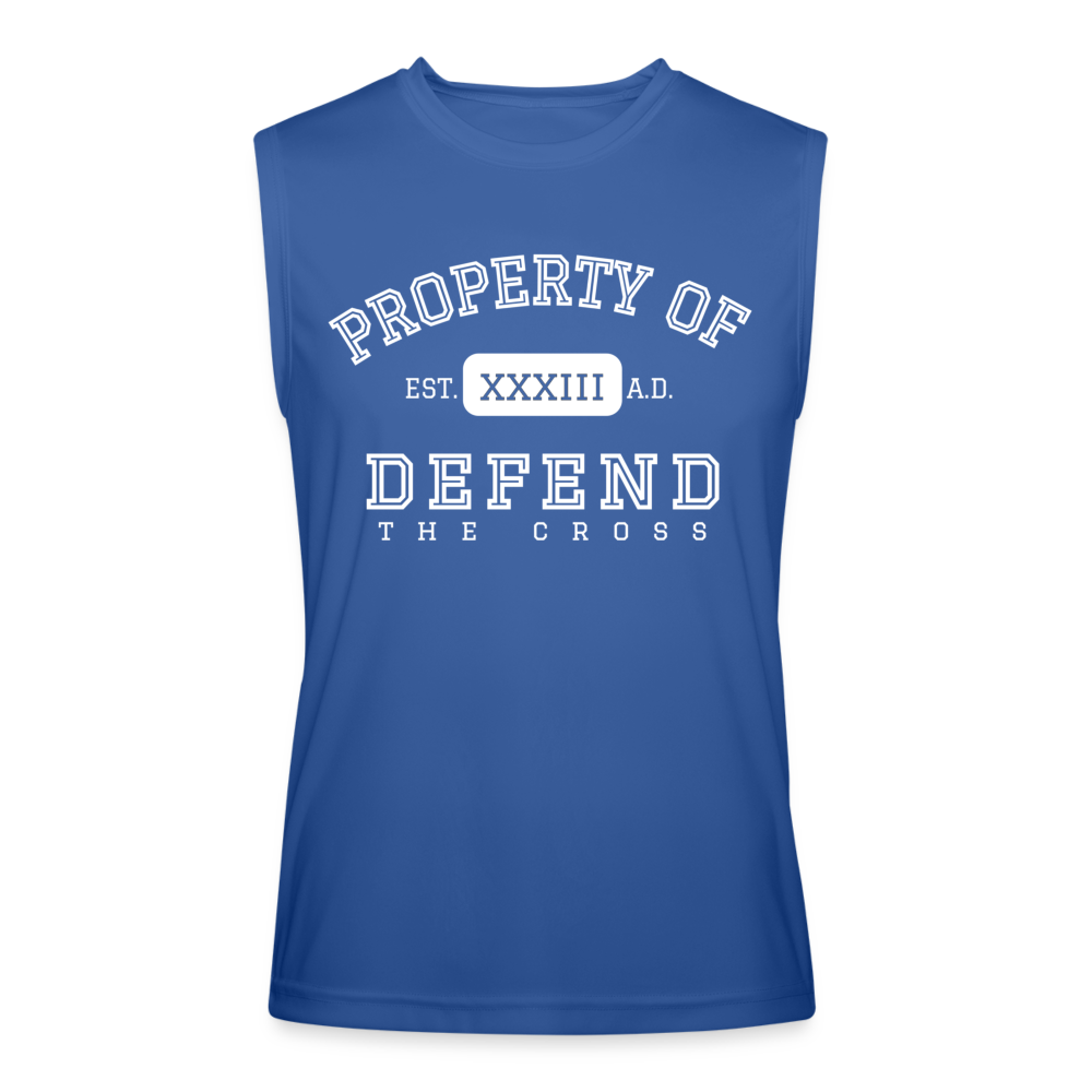 Men’s Performance Sleeveless Tee - royal blue